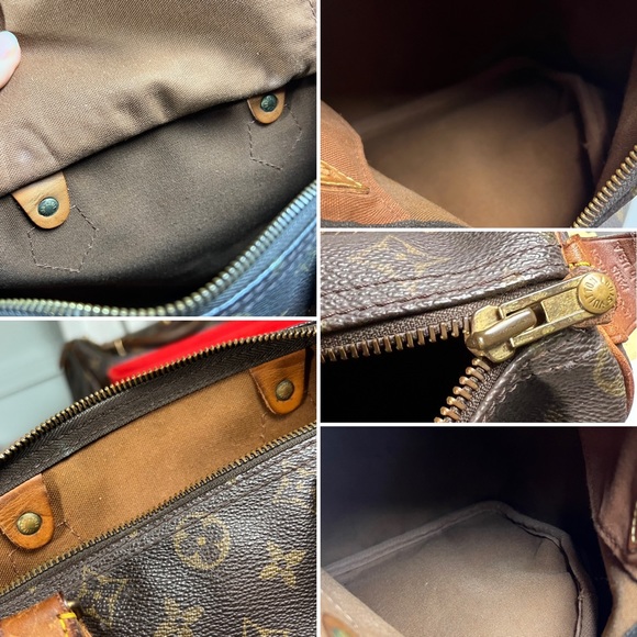 Authentic Louis Vuitton Satchel Bag Speedy 30 Monogram Used LV Handbag Vintage - Picture 14 of 16